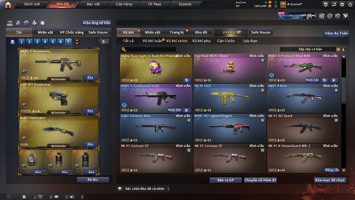 shop acc cf uy tin gia re